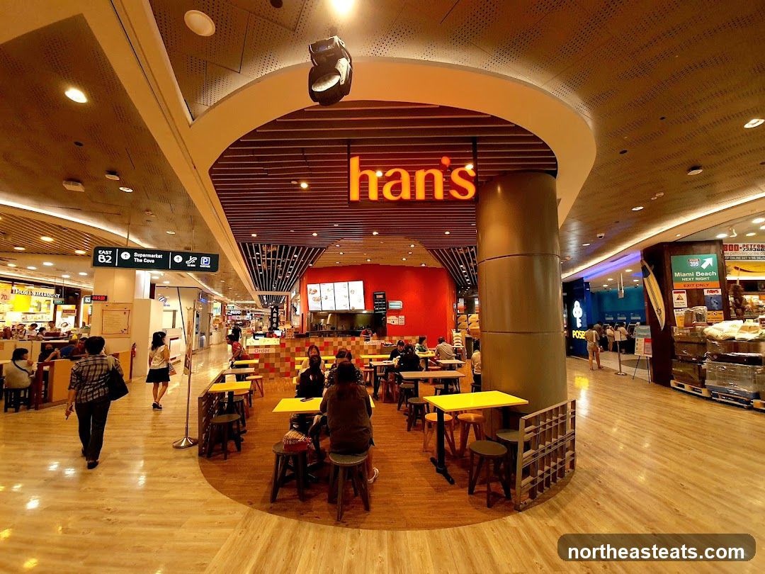 Food court with seating