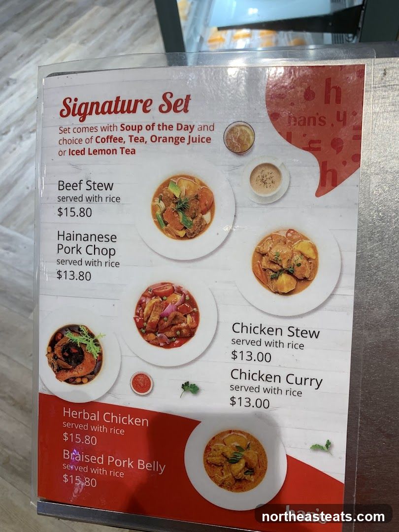 Signature Set Menu