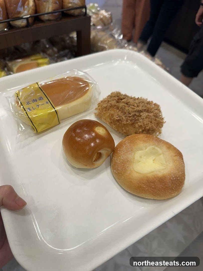 Assortment of Baked Goods on a Tray