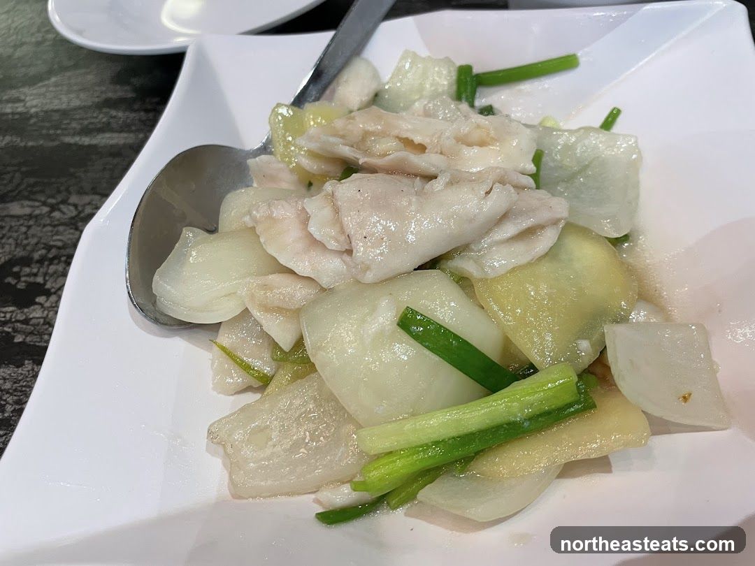 Steamed Fish with Radish
