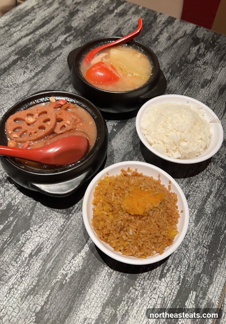 Asian Meal with Rice
