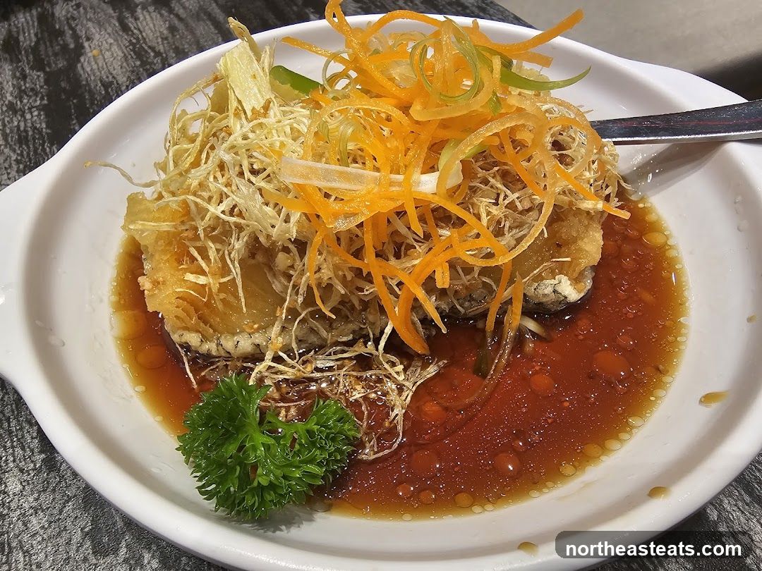 Fried Fish with Shredded Vegetables