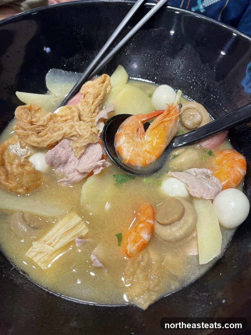Seafood and Pork Noodle Soup