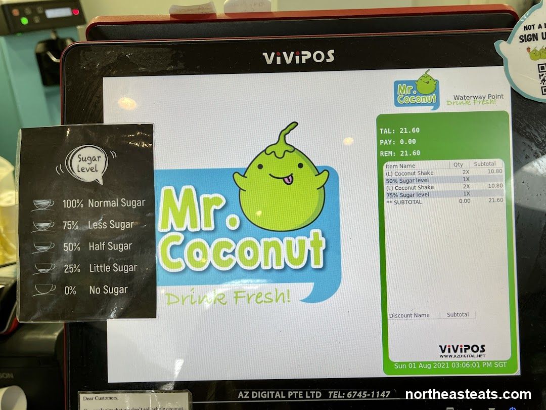 Mr. Coconut Receipt