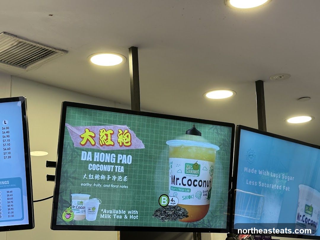 Mr. Coconut Menu Display