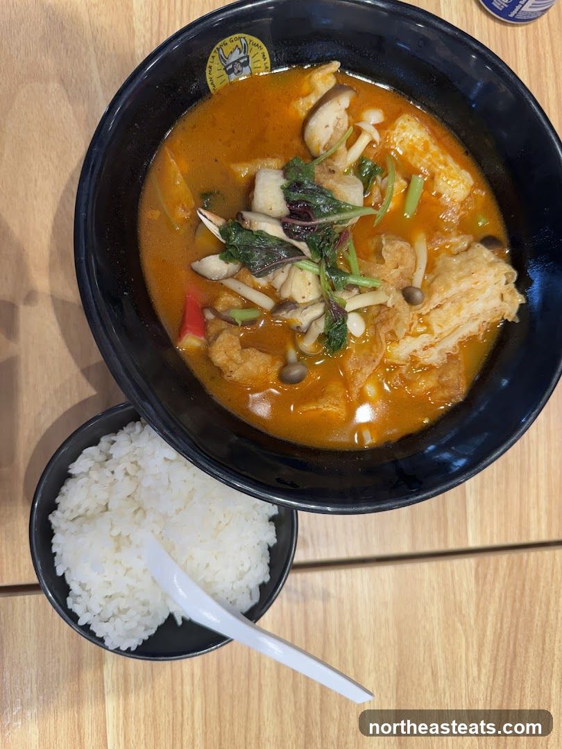Spicy Noodle Soup with Rice