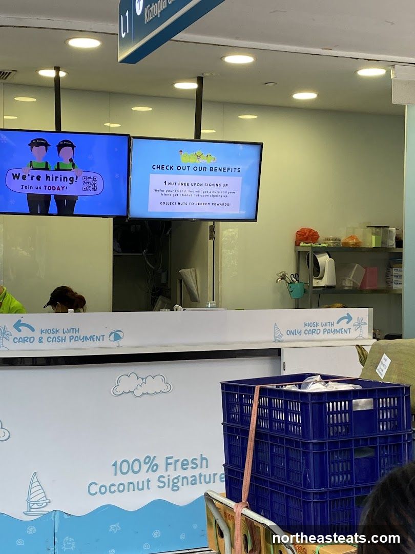 Coconut Kiosk with Hiring and Benefits Display