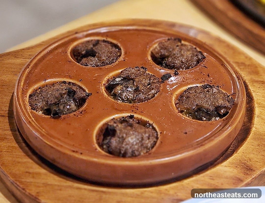 Escargots in a dish