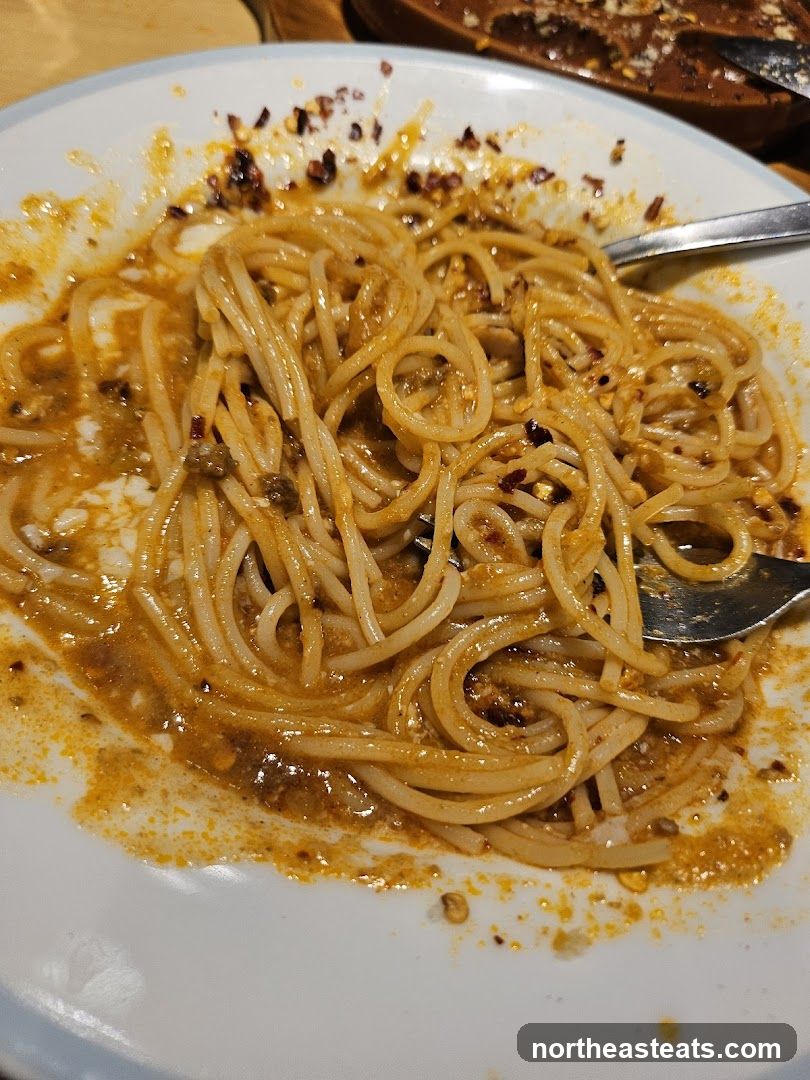 Spaghetti with Chili Sauce
