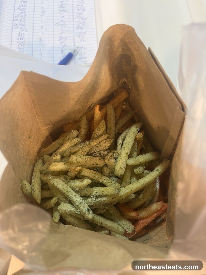Seasoned Fries in a Paper Bag