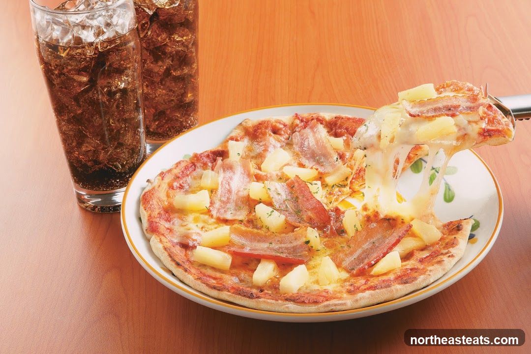 Pizza with Bacon and Pineapple