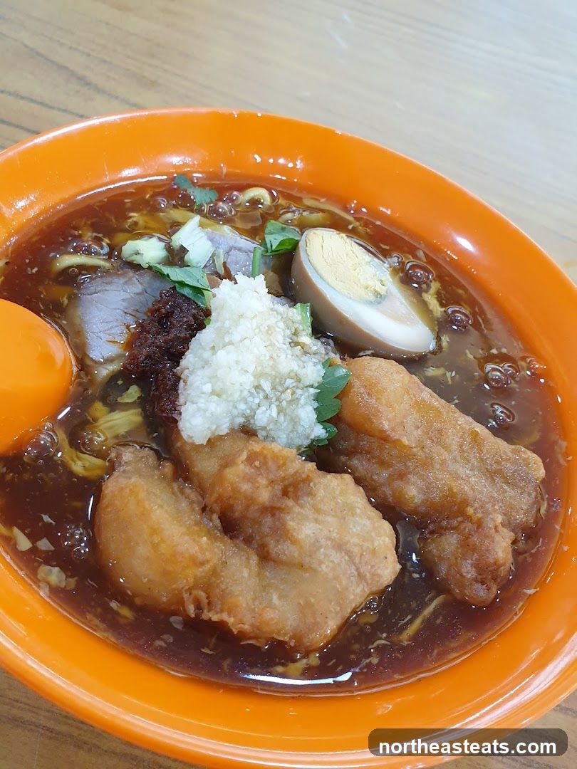 Noodle Soup with Fried Items