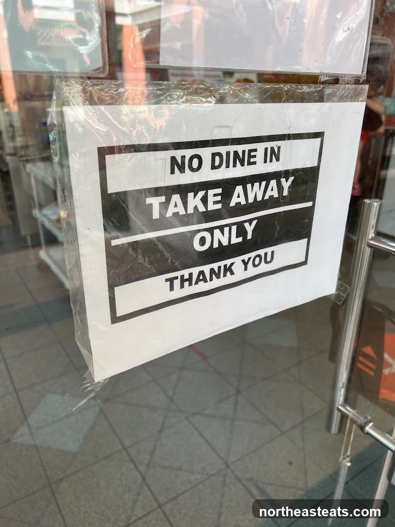 Take Away Only Sign