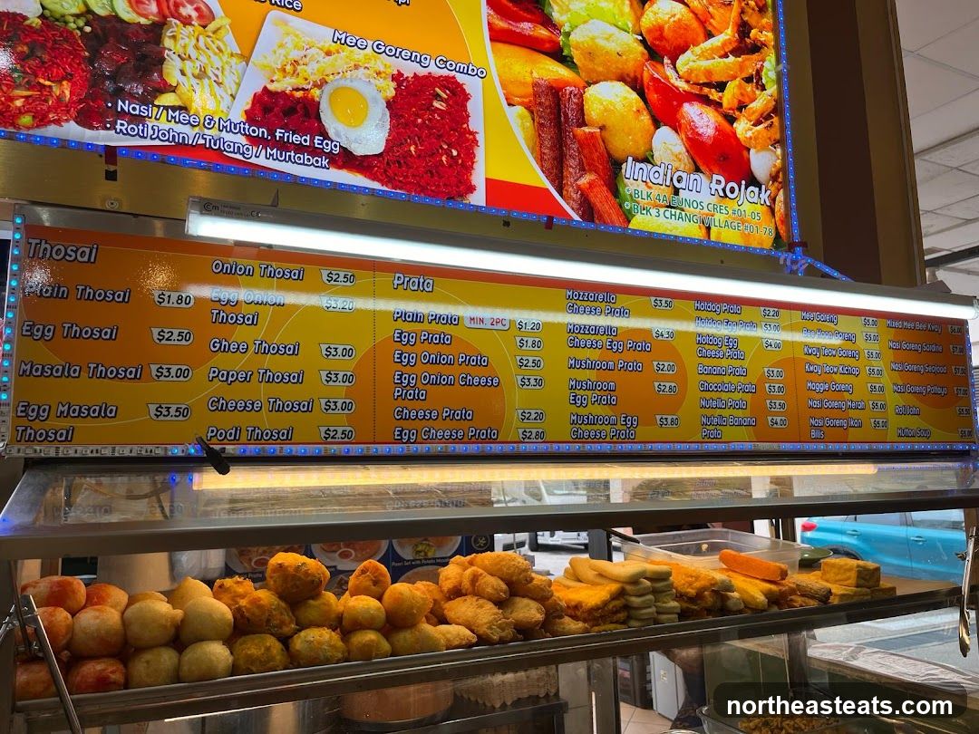 Indian Rojak Menu