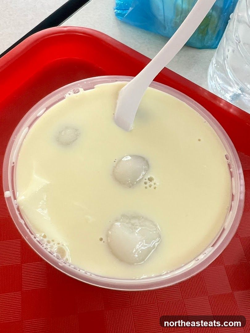 Dessert with mochi balls