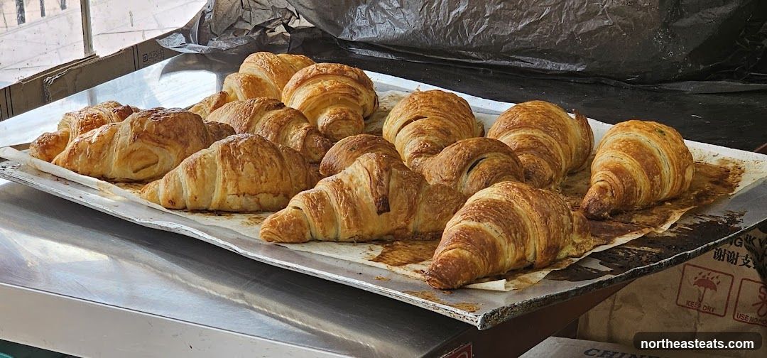 Croissants on a Tray