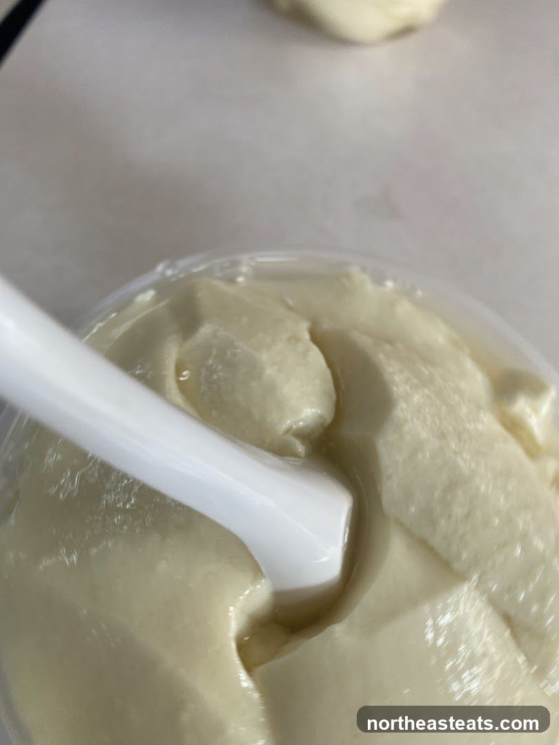 Close-up of Tofu Pudding with Spoon