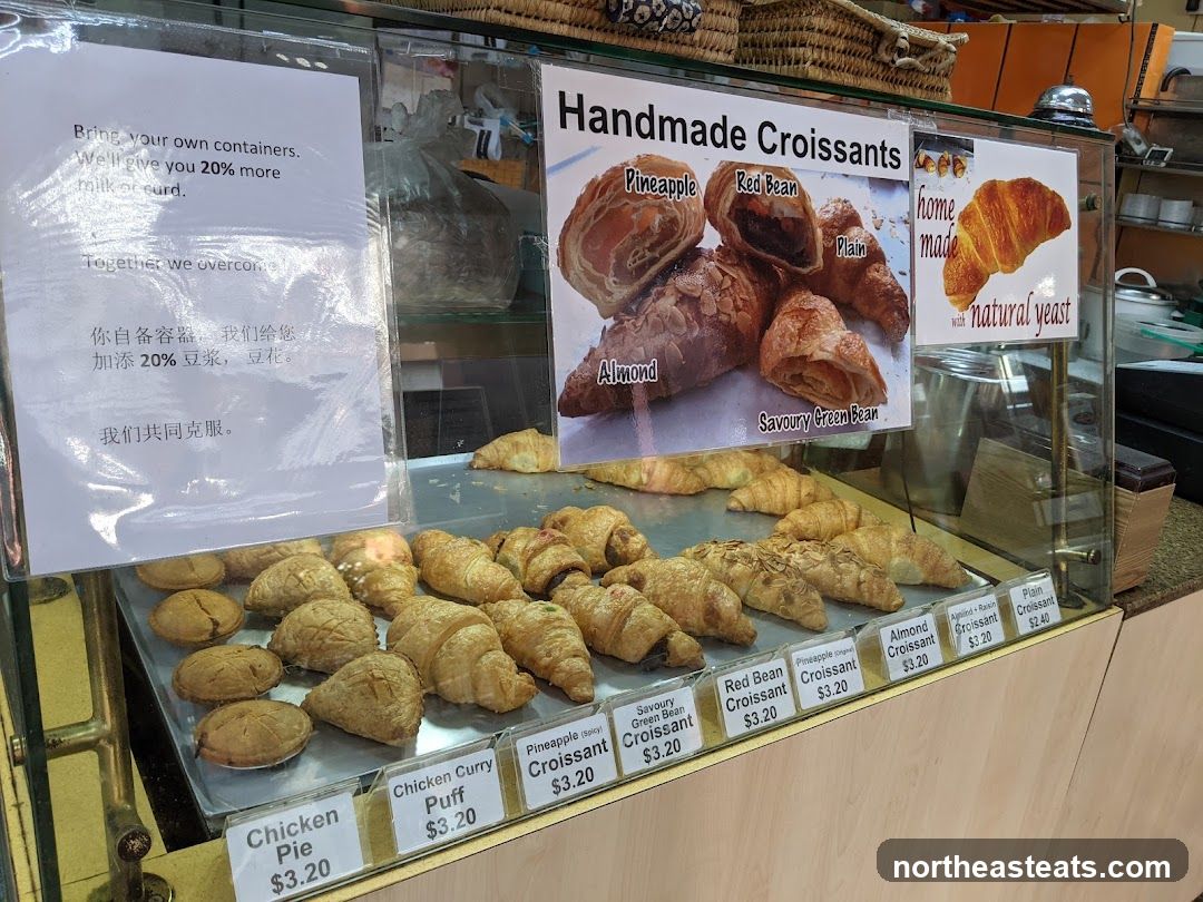 Handmade Croissants Display