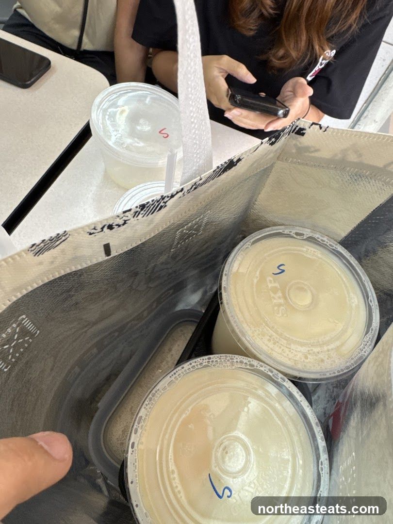 Beverages in a Tote Bag