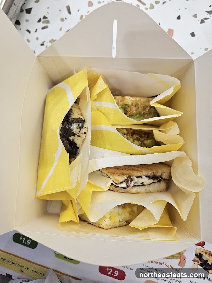 Sandwiches in a box