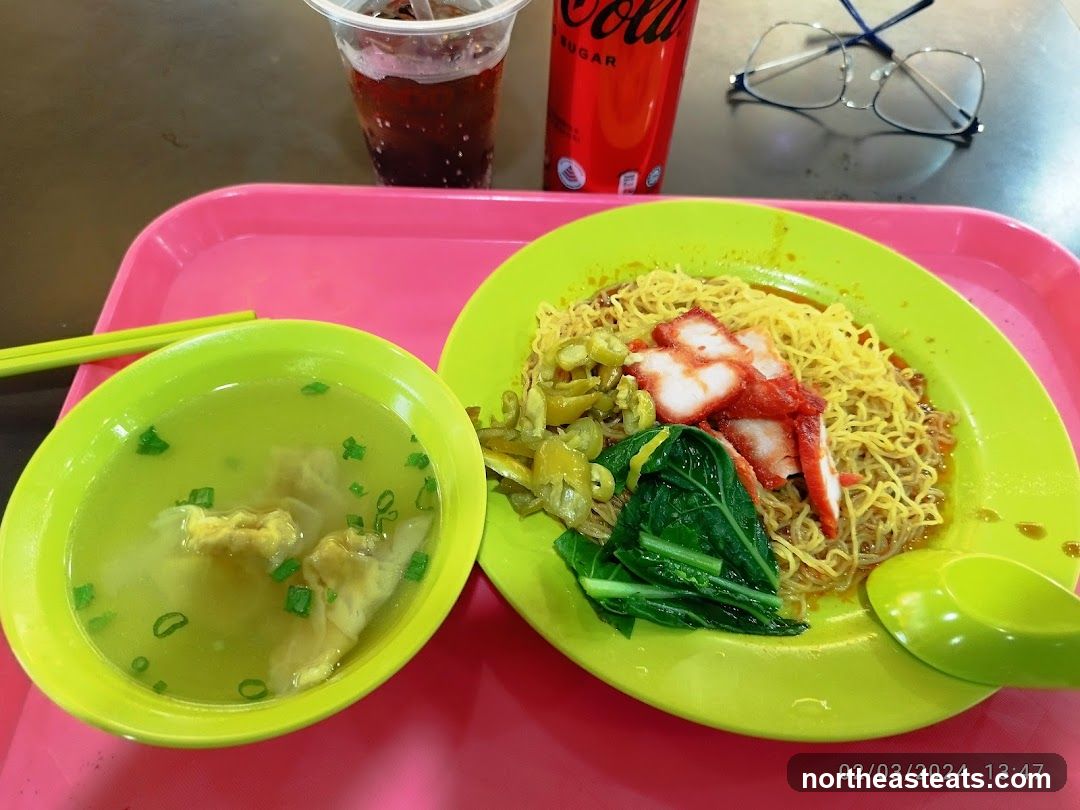 Noodles with Char Siu and Wonton Soup