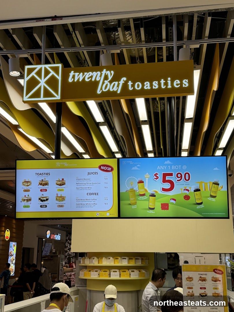 Twenty Loaf Toasties Menu