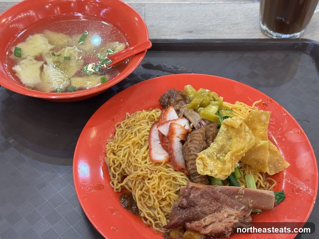 Noodles with Meat and Soup