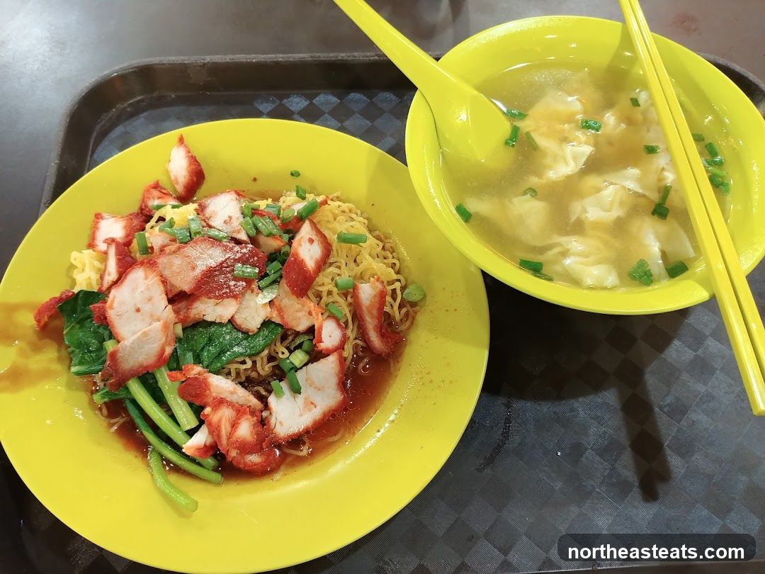 Char Siu Noodles and Wonton Soup