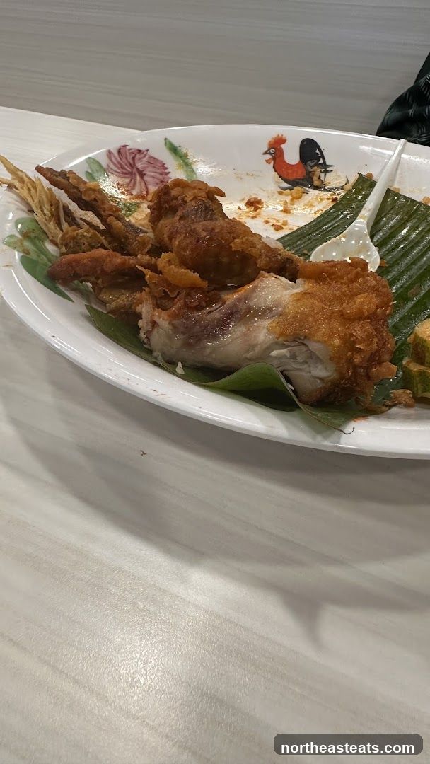Fried Chicken and Fish on a Plate