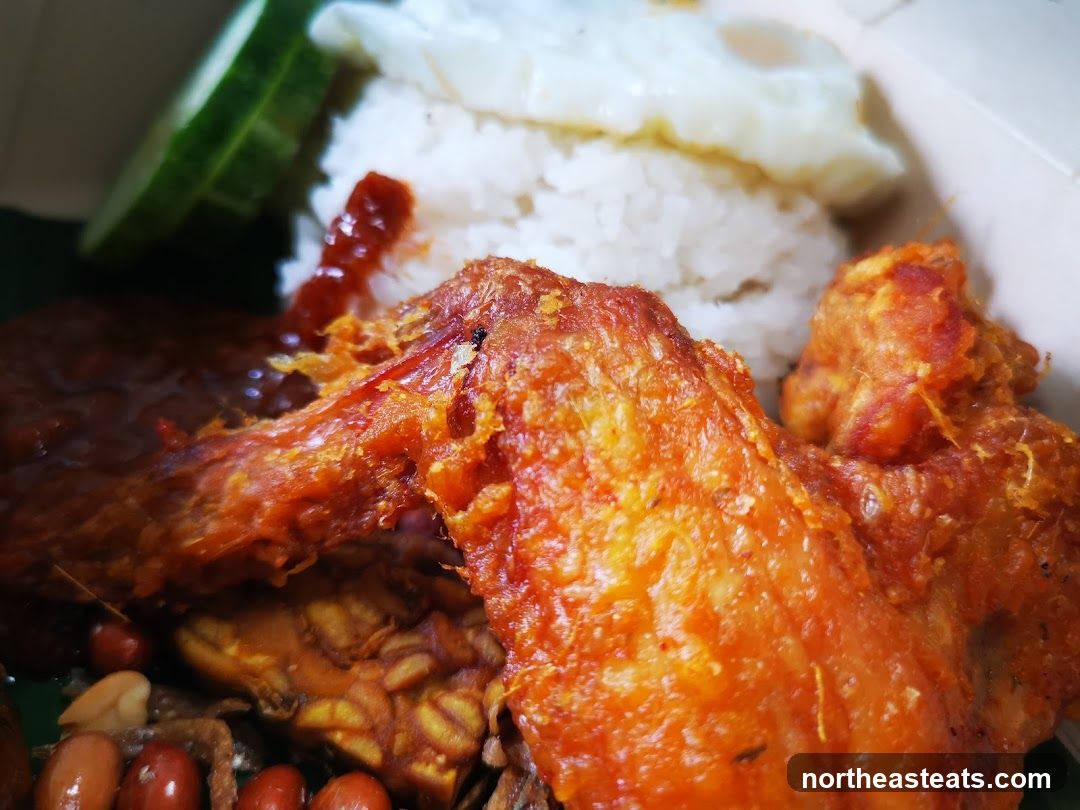 Nasi Lemak with Fried Chicken