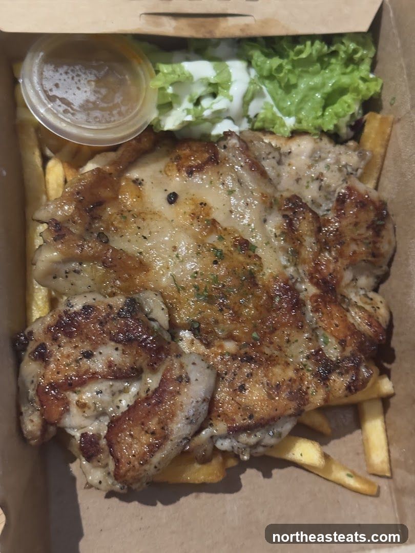 Grilled Chicken with Fries and Salad