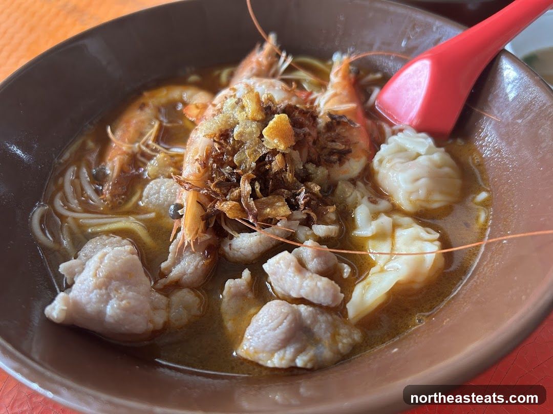 Noodle Soup with Shrimp and Wontons