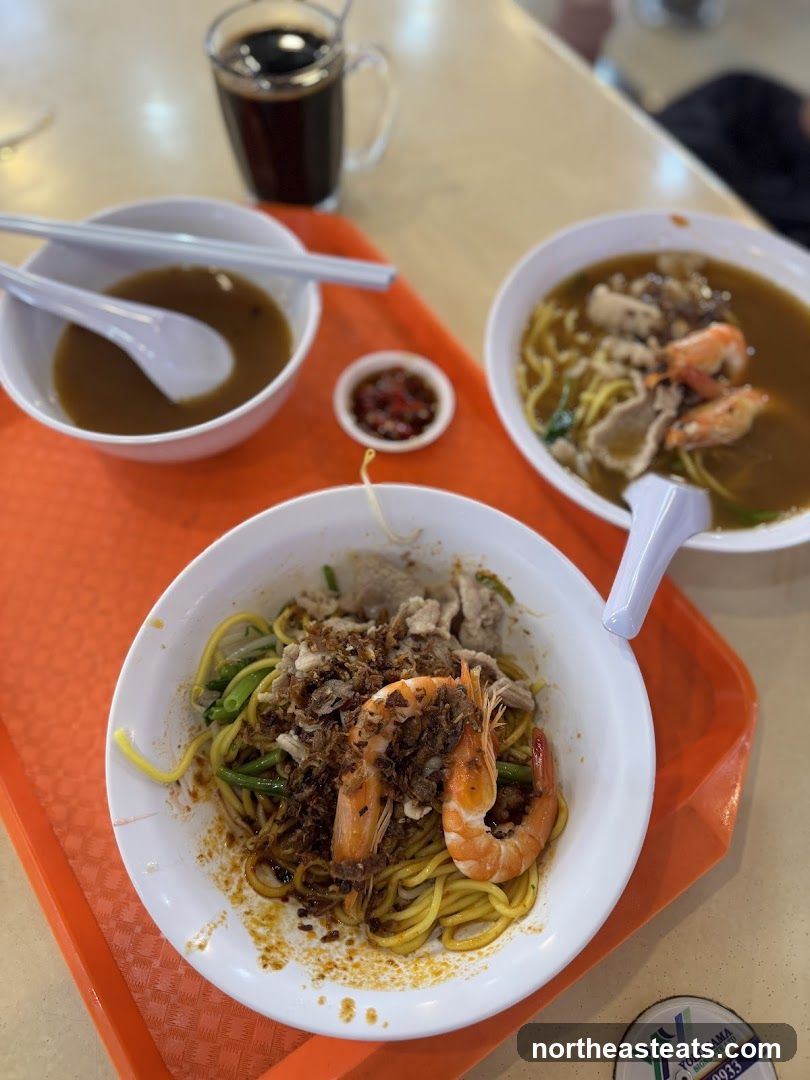 Noodles with Shrimp and Pork