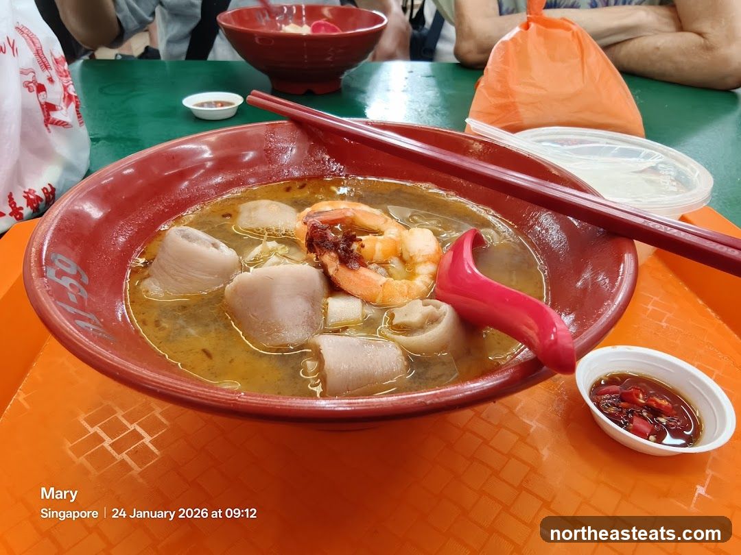 Noodle Soup with Shrimp and Pork