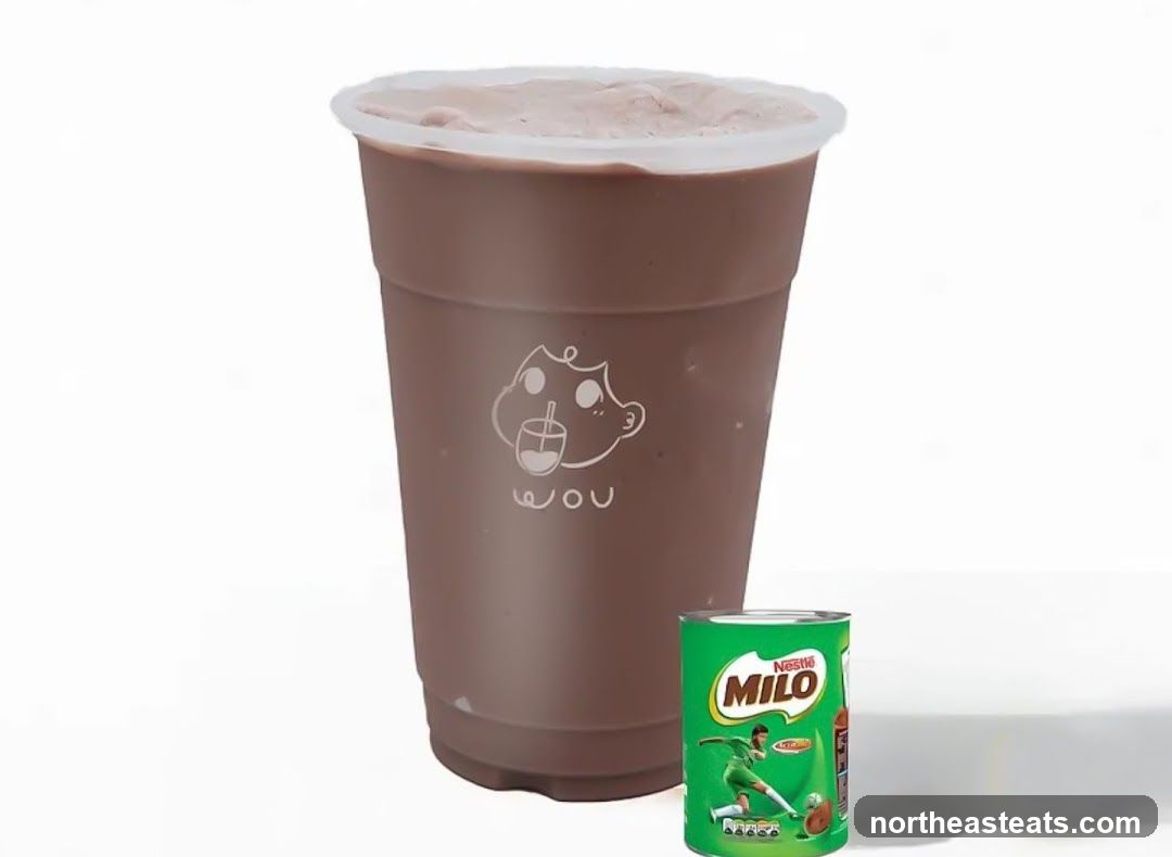 Chocolate Drink with Milo Can