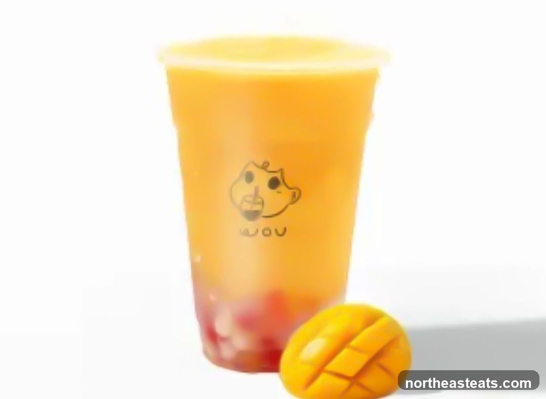 Mango Drink with Toppings