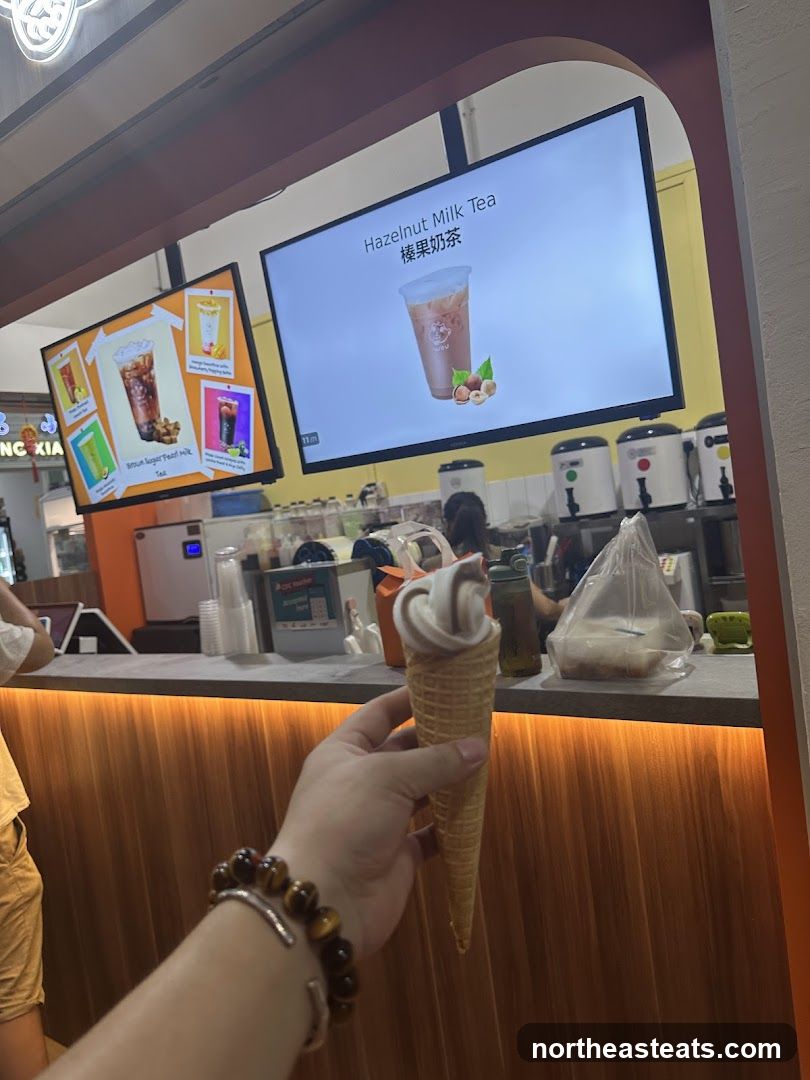 Ice Cream Cone and Drink Display