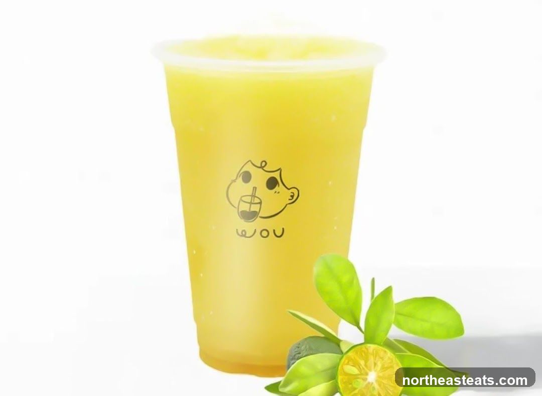 Yellow Beverage with Logo