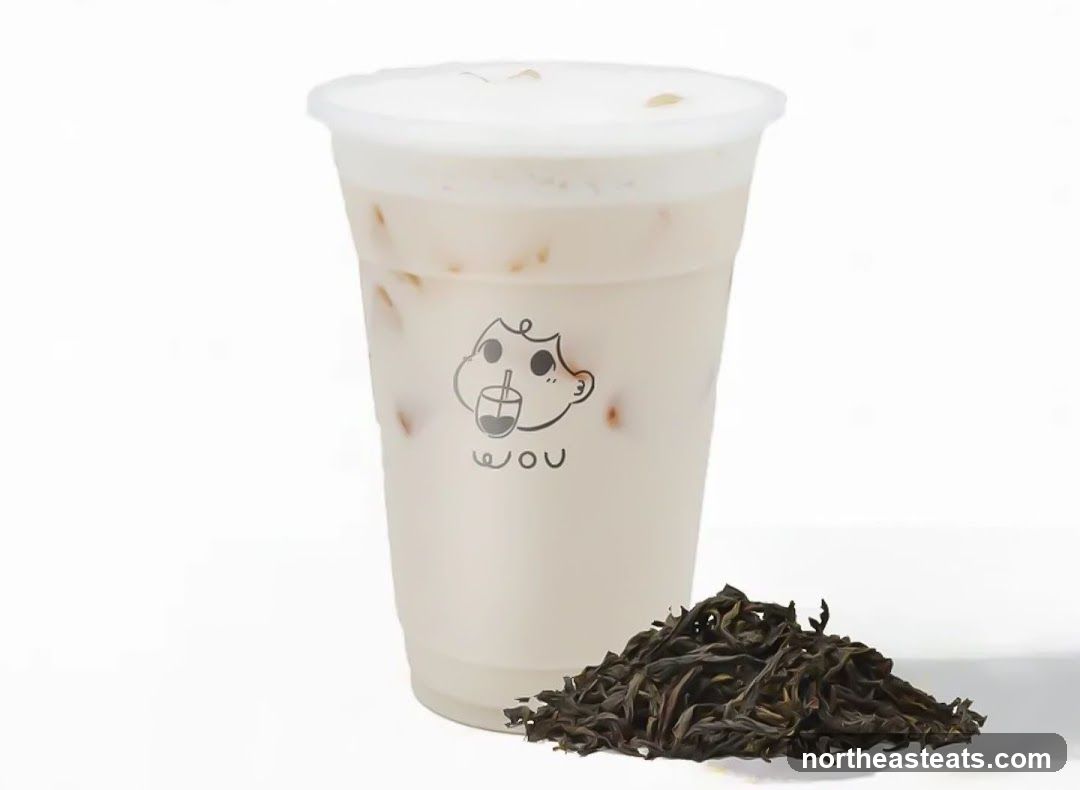Milk Tea with Tea Leaves