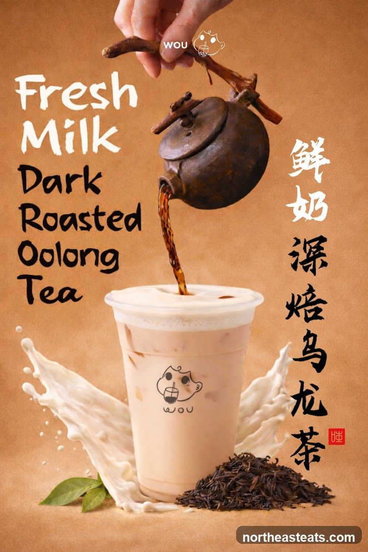Fresh Milk Dark Roasted Oolong Tea