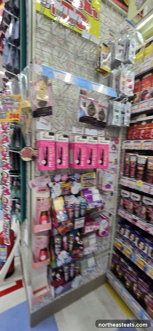 Cosmetics and personal care products on display