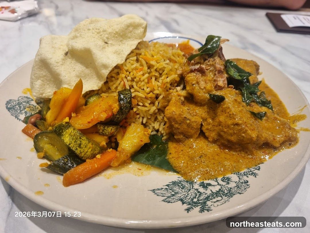 Curry Chicken Rice Plate