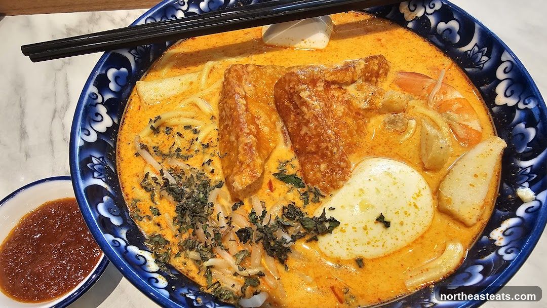 Laksa with Shrimp and Fried Tofu