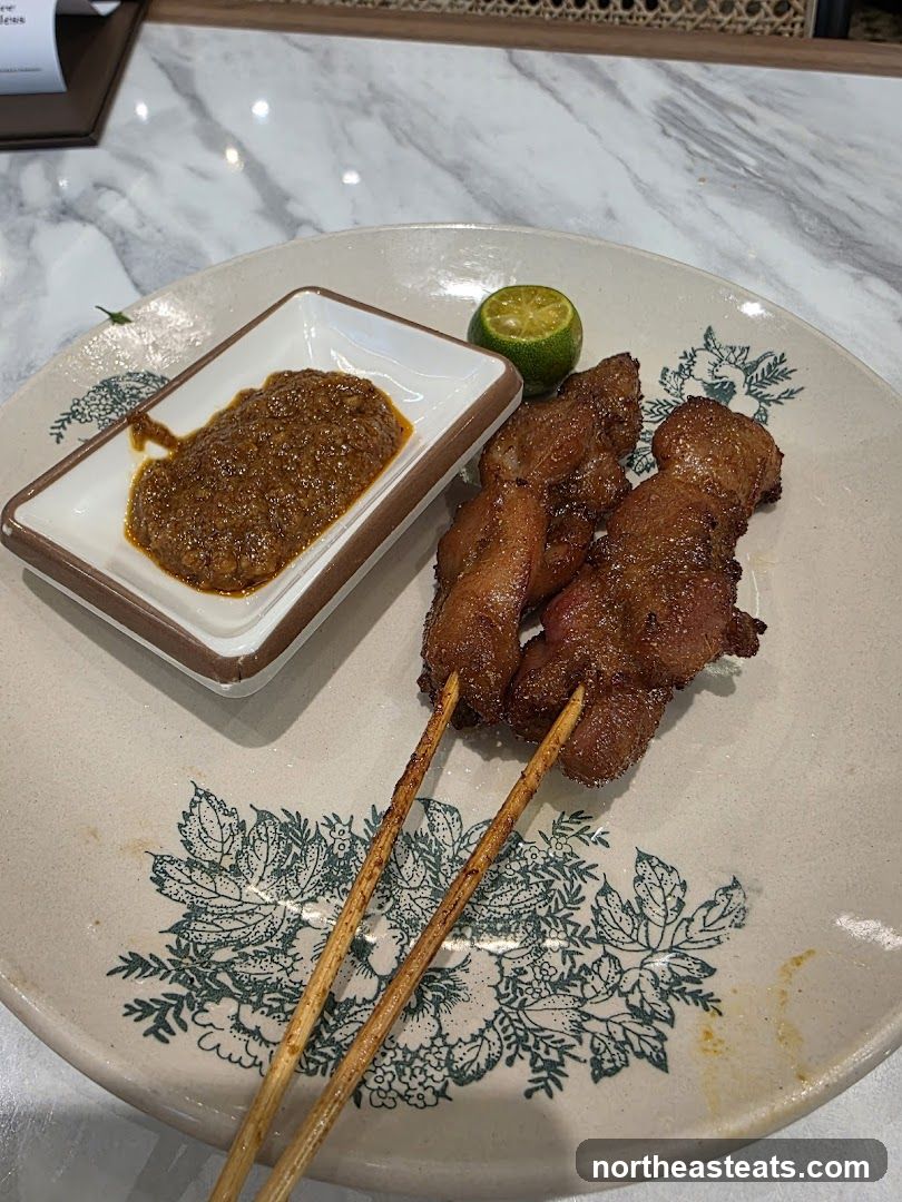 Chicken Satay with Peanut Sauce