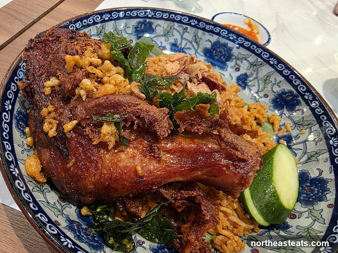 Crispy Fried Duck with Rice