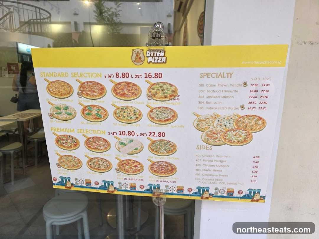 Otter Pizza Menu