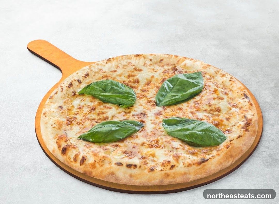 Four Cheese Pizza with Basil