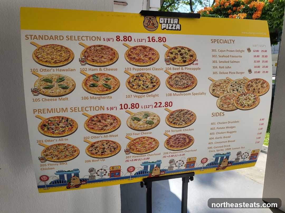 Otter Pizza Menu