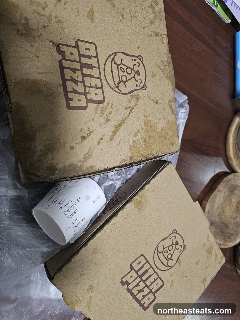Pizza Boxes and Receipt