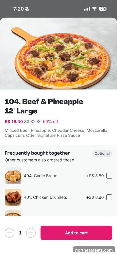 Beef & Pineapple Pizza